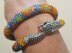 Bead Crochet Snake Necklace or Bracelet