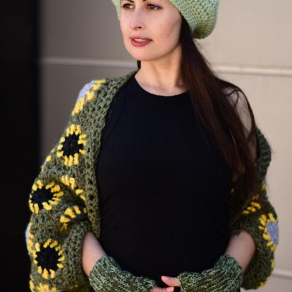 Olena crochet slouch hat in 3 sizes