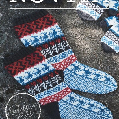 Karelian Socks in Novita Venla - Downloadable PDF