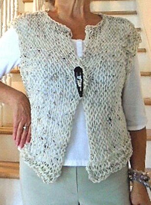 822 Airy Openweave Shrug/Vest