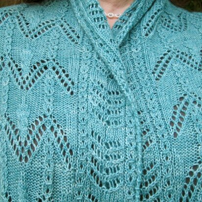 Katori Cable Lace Shawl