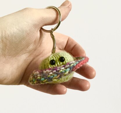 Baby Ringed Planet Key Ring