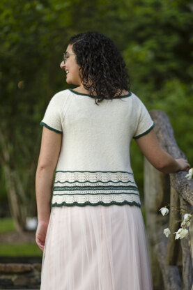 Women's Top Serafina in Universal Yarn Fibra Natura Ravello - Downloadable PDF