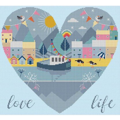 Bothy Threads Love Life Cross Stitch Kit - 32 x 30cm