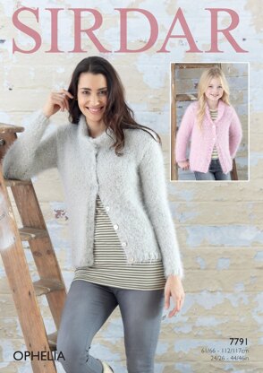 Cardigans in Sirdar Ophelia - 7791- Downloadable PDF