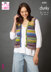 Waistcoat and Tank Top in King Cole Flair Chunky - 6382 - Leaflet
