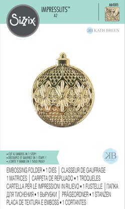 Sizzix 3D Impresslits Embossing Folder By Kath Breen - Ornament ...
