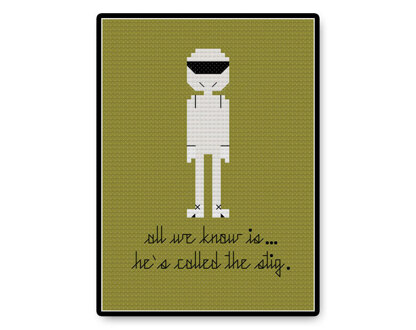 The Stig - PDF Cross Stitch Pattern