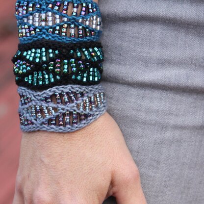 Beaded Waves Cuff