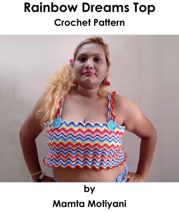 Rainbow Dreams Crop Top | Crochet Pattern