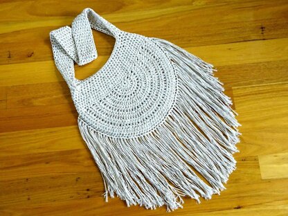 Crochet Boho Tassel Bag