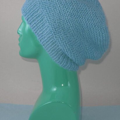 Chunky Garter Stitch Slouch Hat