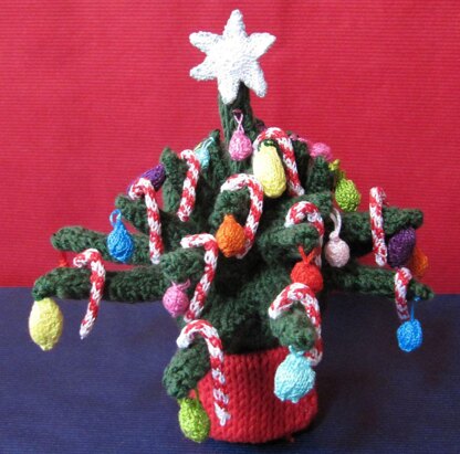 Christmas Tree Beanie Hat and Desk Ornament