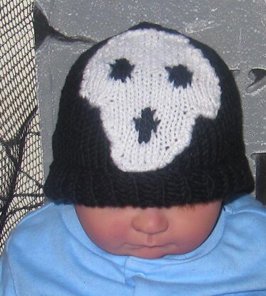 Baby Skull Halloween Beanie