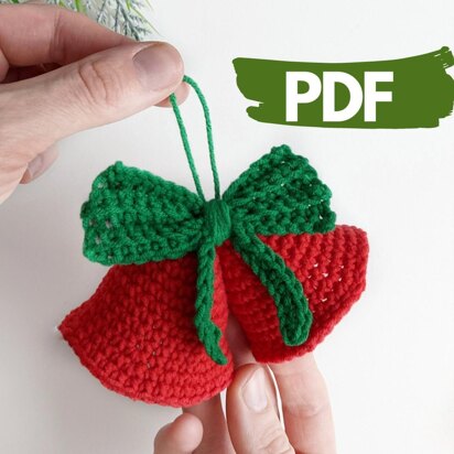 Christmas bells ornament easy crochet pattern