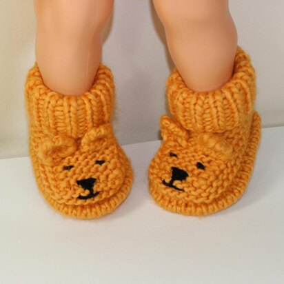 Baby Teddy Bear Booties