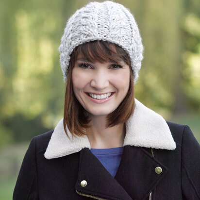 Cabled Hat in Lion Brand Heartland - L32234 - knitting pattern