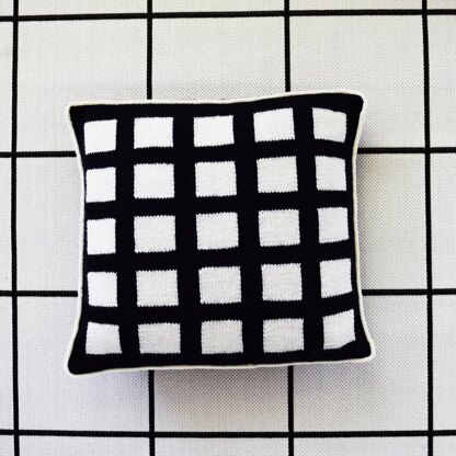 Great Grid Knit Pillow