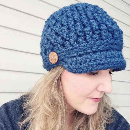 Cozy Textured Newsboy Hat