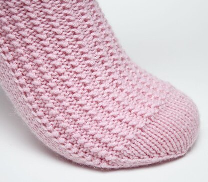 Pink Bubblegum Socks - Cuff Down (DK)