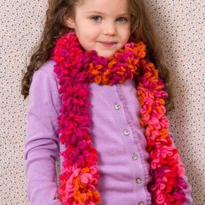 Child’s Hand Chain Scarf in Red Heart Boutique Swerve - LW3777 - Downloadable PDF
