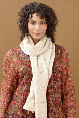 Shangri-La Scarf in Lion Brand Vanna's Glamour - 90616AD