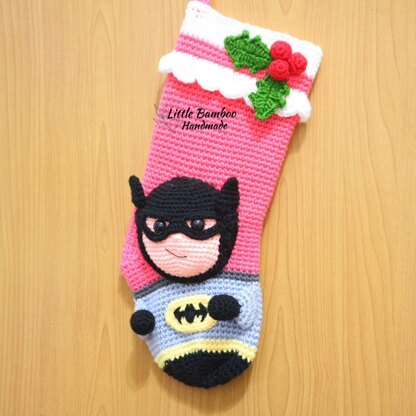 Batman Inspired Christmas Stocking