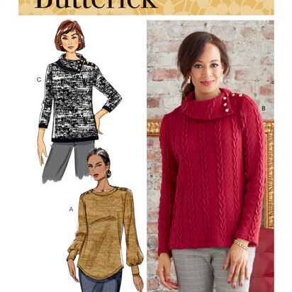 Butterick Misses' Top B6857 - Sewing Pattern