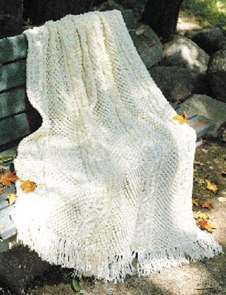 Tyrol Knit Blanket in Patons Canadiana