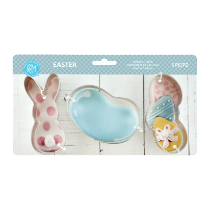 R&M Easter 3Pc Cookie Cutter Set