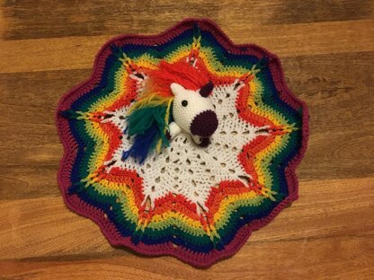 Rainbow Unicorn Security Blanket