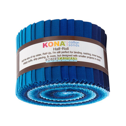 Robert Kaufman Kona Cotton Solids 2.5in Strip Roll - HR-154-24