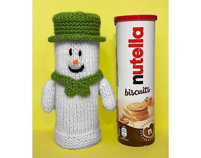 Christmas Snowman inspired Nutella Biscuit Cover