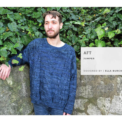Aft - Jumper Knitting Pattern For Men in The Yarn Collective Bloomsbury DK by Ella Burch