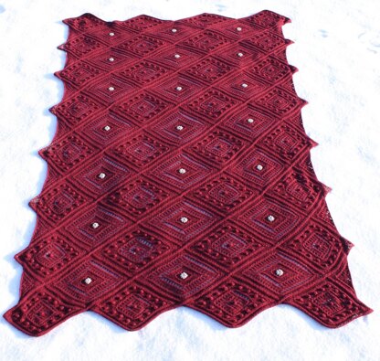 Cable and Lace Shawl and Afghan