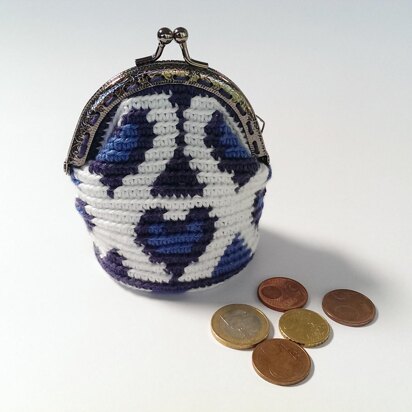 Coin Purse in Delft Blue