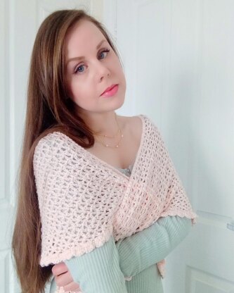 Crochet Romantic Mesh Shawl Pattern