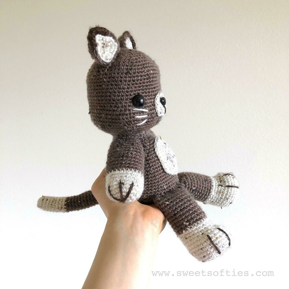 Crochet cat doll on sale