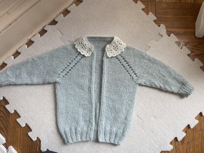 Daisy raglan cardigan