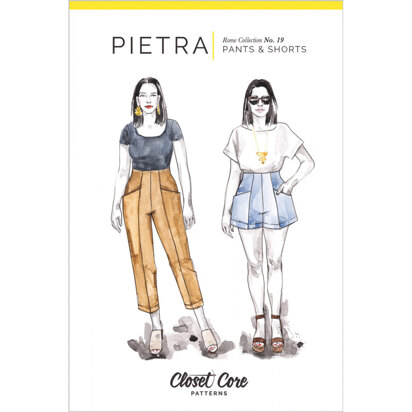 Closet Core Patterns Pietra Pants & Shorts CCP19 - Sewing Pattern