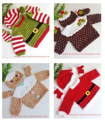 Crochet baby christmas outfit best sale