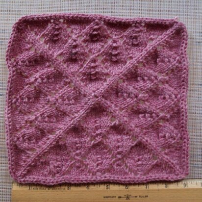 Lacy Leaves Blanket Square