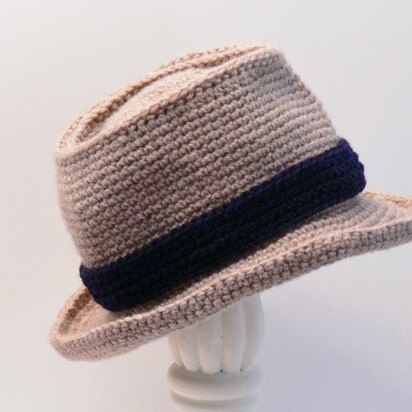 Fedora Crochet Pattern Baby Boys to Mens XX Large