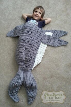 Shark Tail Blanket Crochet pattern by Crochet by Jennifer