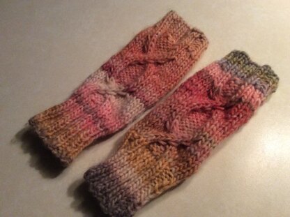 Paintbox Snowfall Wristwarmers