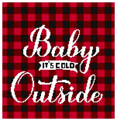 Baby It’s Cold Outside Plaid Graphghan Pattern