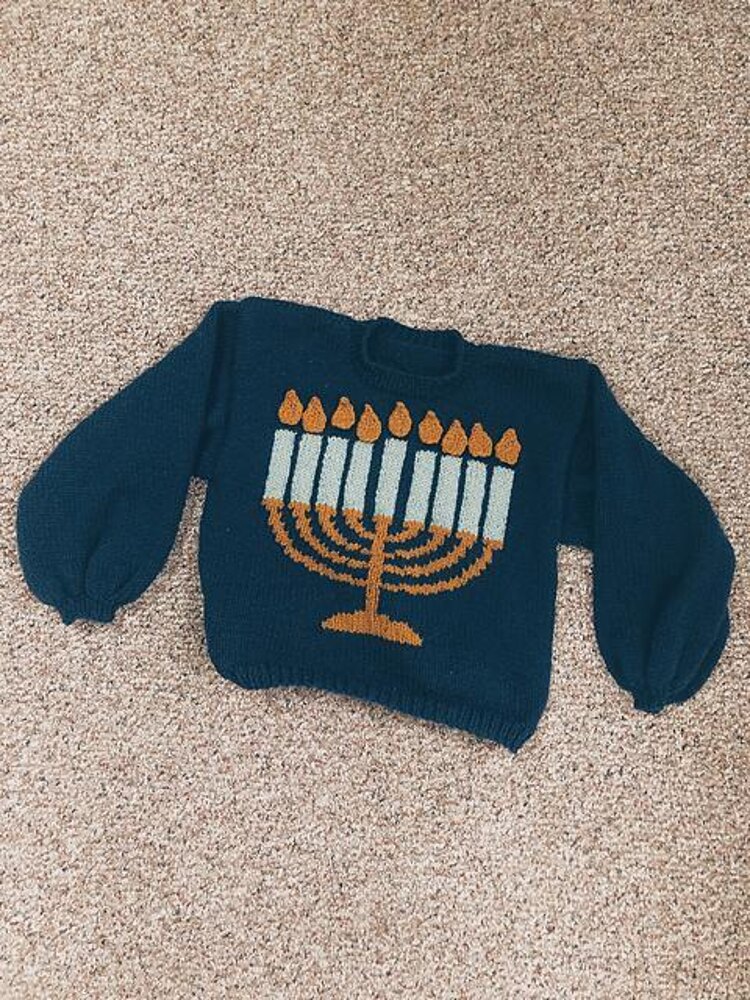 Chanukah jumper 2025