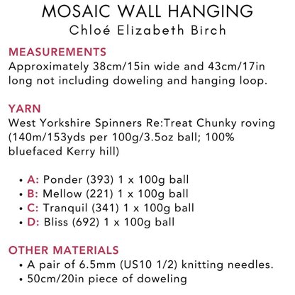 Mosaic Wall Hanging