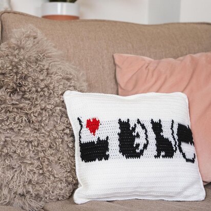 Woodgreen - Love Cat Cushion