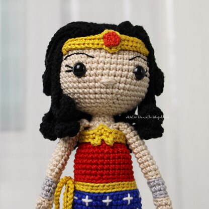 Wonder Woman-Inspired Amigurumi Crochet Pattern – Digital PDF Fanart